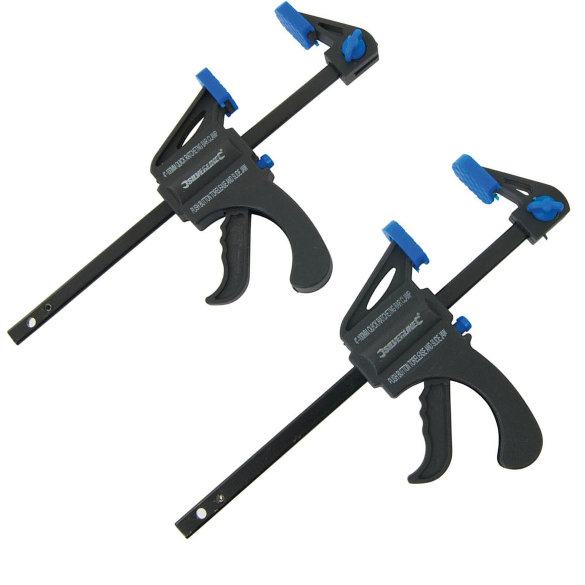 2 x 100mm Ratchet Mini Speed Clamps Woodworking Carpentry Crafts DIY Home