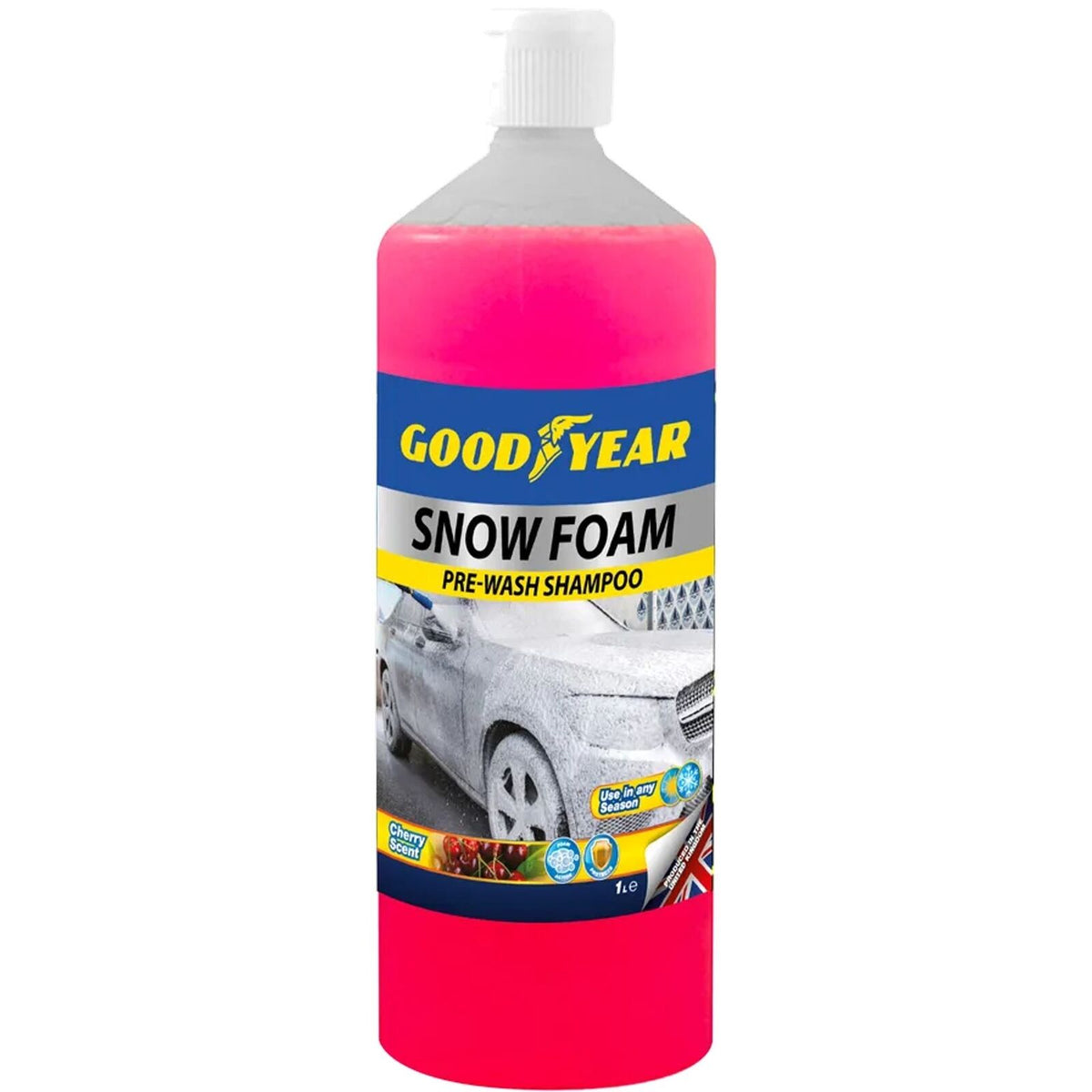 Goodyear Car Cherry Hi Pre Wash Snow Foam Shampoo Soap Cleaning Clearer Spray 1l