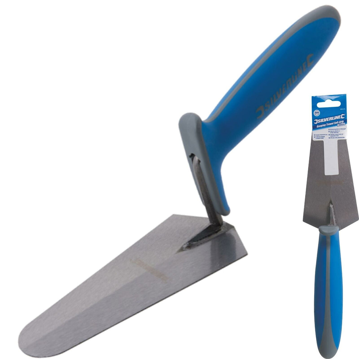 Silverline Soft Grip Gauging Trowel Builders Brick Plastering Construction Tool