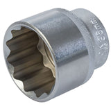 King Dick 36mm 12 PT Single Metric Polished Standard 1/2" Drive Socket