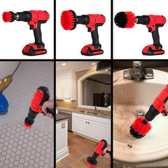 Dekton 3pc Drill Attachment Cleaning Brush Set Power Scrub Home Tile Bathroom