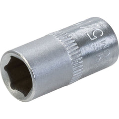 King Dick 8mm 6 PT Single Metric Polished Standard 1/4" Drive Socket