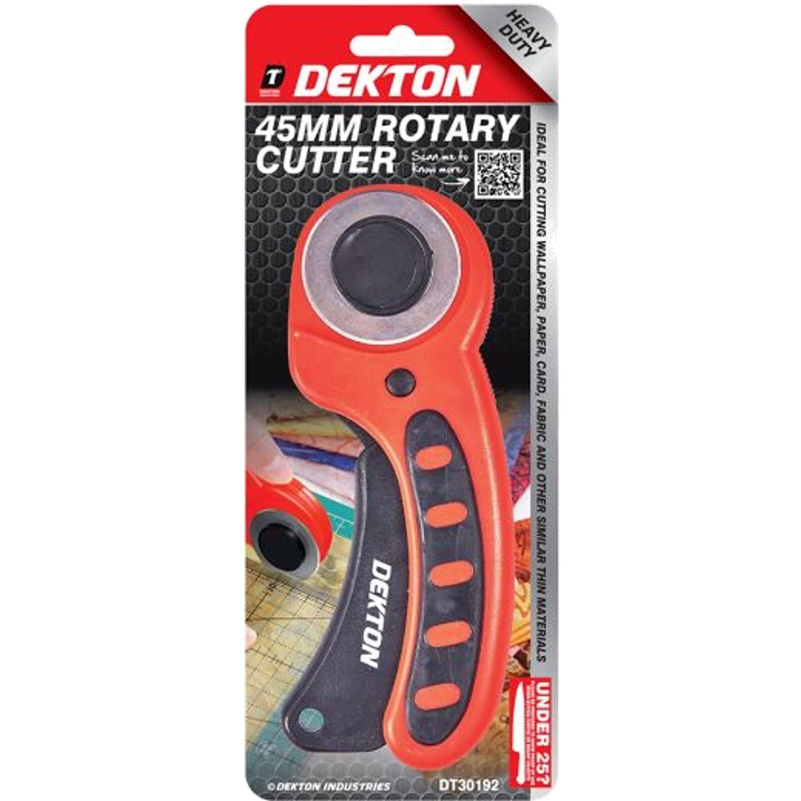 Dekton 45mm Rotary Cutter Fabric Sewing Quilting Craft Roll Cutting Tool