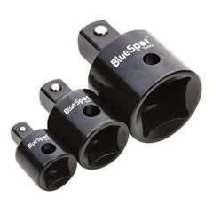 BlueSpot 3pc Impact Socket Converter Reducer Adapter Set 1/2" 3/8" 3/4"