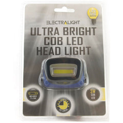 Headlight COB LED Ultra Bright Head Torch Mechanics Camping Fishing Flashlight