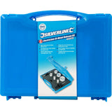 Silverline 9pc Electricians Bi-metal Hole Saw Sheet Wood Metal Drywall Kit Set