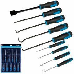 BlueSpot 9pc Scraper Pick And Hook Set O Ring Gaskets Hose Seals Remover Tool