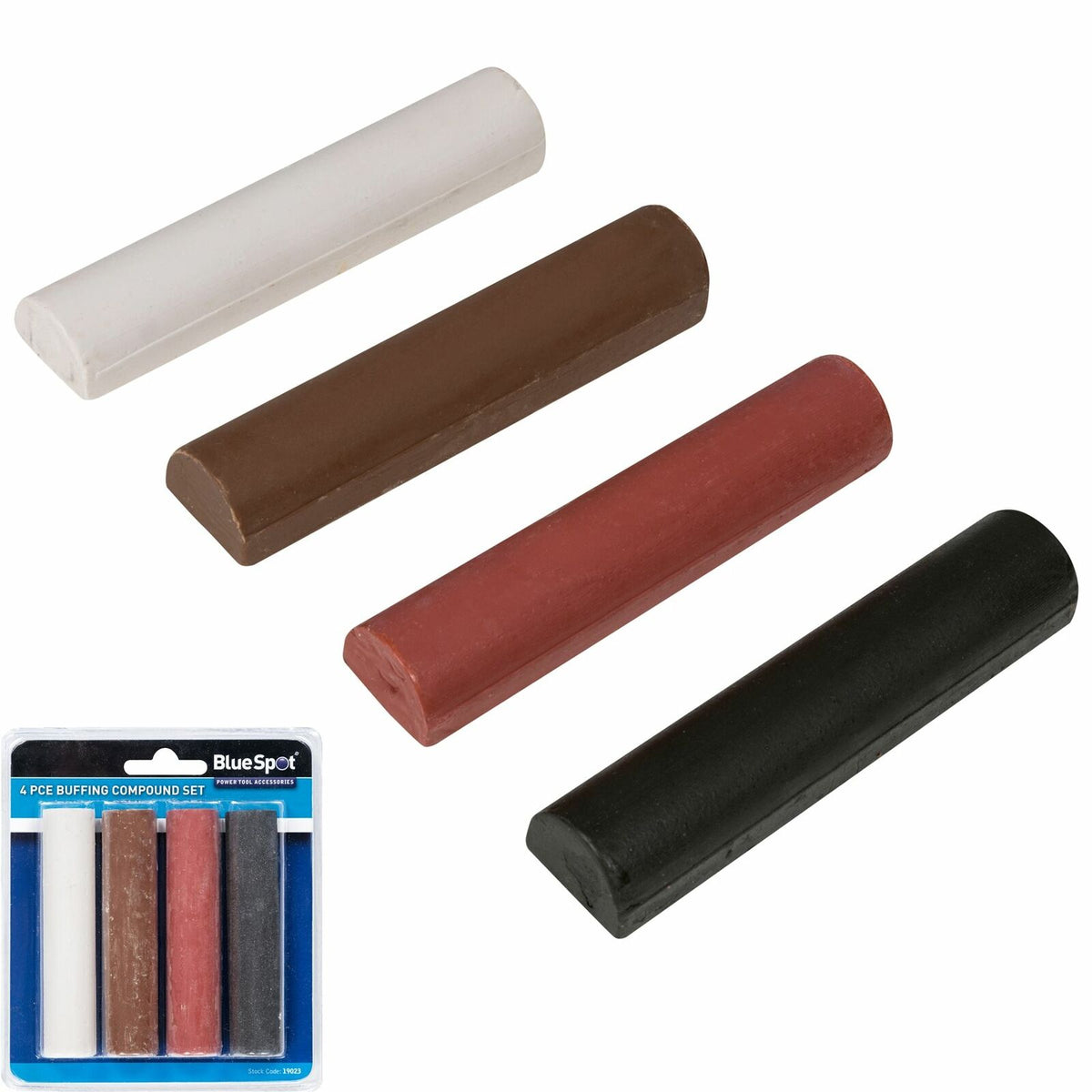 Bluespot Polishing Buffing Compound Bar Set Metal Brass Gold Stainless Steel