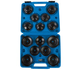Silverline Oil Filter Removal Tool Wrench Socket Set 65 - 93mm  3/8" 1/2" Drive
