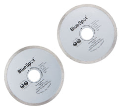 Bluespot 2 pc Diamond Continuous Cutting Disc For Angle Grinder Blade 115mm 4 ½"