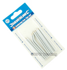 Silverline 10Pc Soldering Iron Tip Set 3.8mm Diameter Point Replacement 15 & 25W