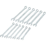 BlueSpot 12pc Combination Spanner Set Metric Steel Polished 8mm - 19mm