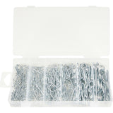 BlueSpot 120pc Assorted DIY Workshop Storage Automotive Hair Pin And R Clip Set