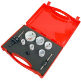 Neilsen 9pc Plumbers Bi-metal Hole Saw Sheet Wood Metal Kit Set 19mm - 57mm