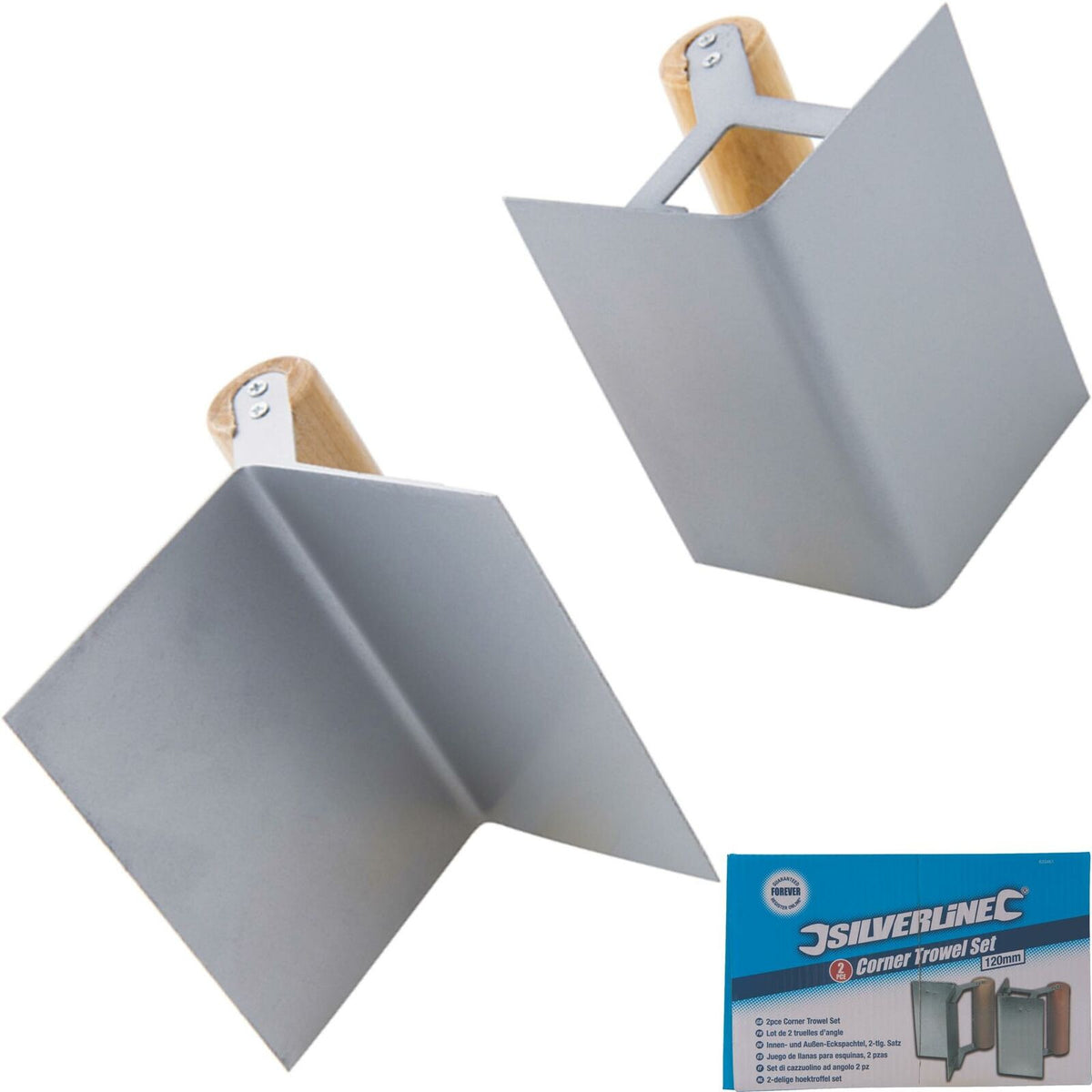 Silverline 2pc Plastering Inside Internal Outside External Corner Angle Trowel