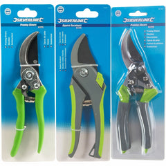 Silverline Bypass Pruner Pruning Shears Secateurs Garden Cutters 200mm - 220mm