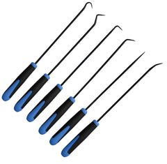 BlueSpot 6pc Long Reach Pick And Hook Probe Set O Ring Seal Remover Tool