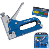 Bluespot 3 Way Heavy Duty Staple Gun 600 Staples Adjustable Stapler Upholstery