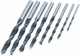 BlueSpot 8pc Brad Point Wood Drill Bit  Set 3, 4, 5, 6, 7, 8, 9 & 10mm Bits