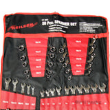Neilsen 50pc large Metric Combination Spanner Set 6mm-32mm stubby  C S type