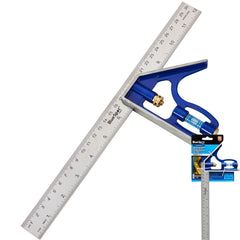Bluespot Adjustable Professional Engineer Combination Try Square Ruler 300mm 12"