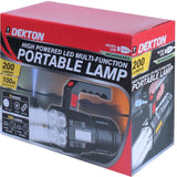 Dekton Portable Rechargeable Multifunction Spot Light Lamp Torch 4 Beam 100M