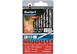 Bluespot 13 Pc HSS Twist Drill Bits 1.5mm To 6.5mm Set Metal Wood Plastic