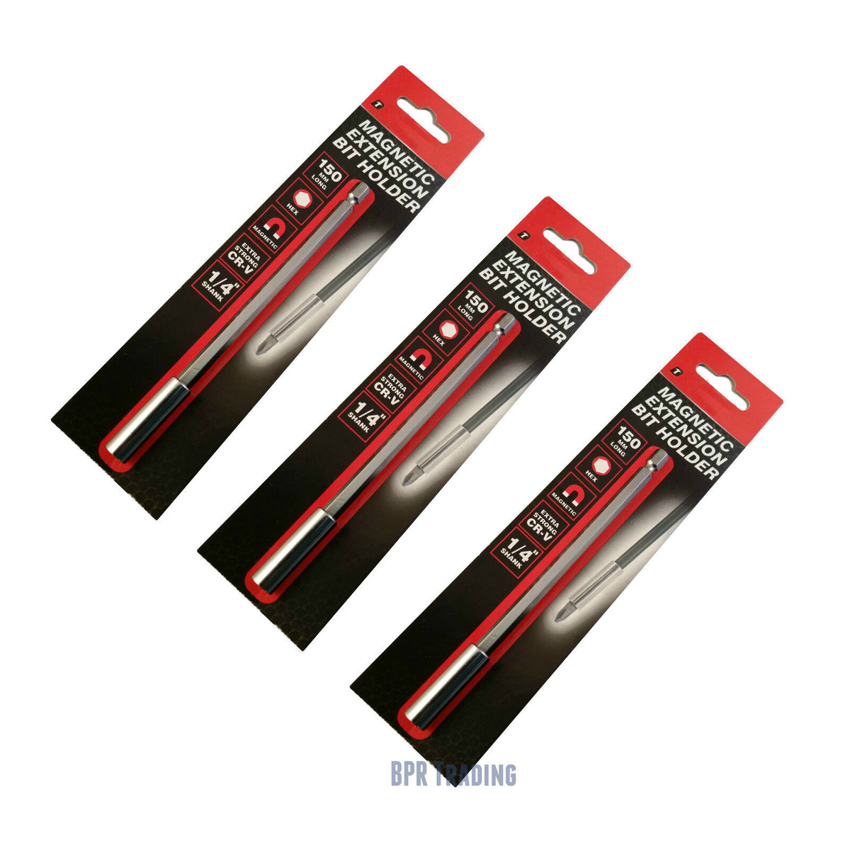 1, 2 or 3pc  Magnetic Bit Holders Extension1/4" Hexagon Screwdriver Drill 150mm