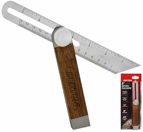 Dekton Sliding Bevel Square Hardwood Adjustable Sliding Bevel Gauge Angle finder