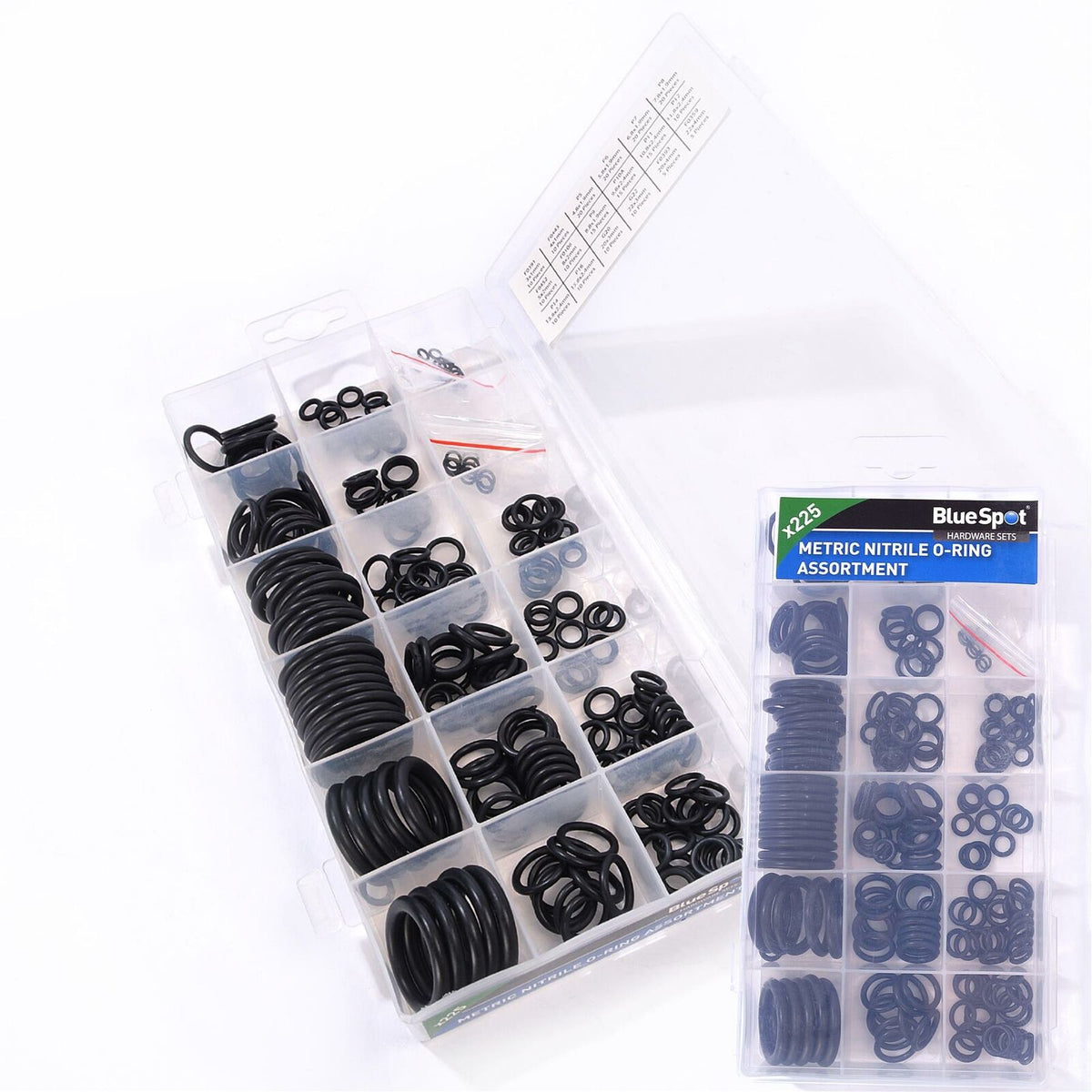 BlueSpot 225pc Assorted DIY Plumbing Sink Sealers Metric Nitrile O-Ring Set