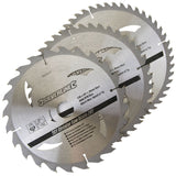 3 Circular Mitre Saw Blades 230mm Diameter 30mm Bore 25 20 & 16mm Bushes 892547