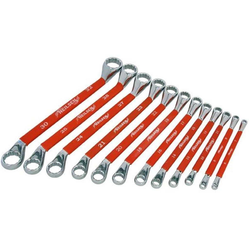 Neilsen 24pc Drop Forged Combination Ring Spanner Wrench Set 6mm - 32mm