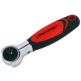 Neilsen Stubby Swivel Head Socket Reversible Ratchet Handle Quick Release 3/8"