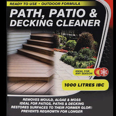 Path Patio Decking Cleaner IBC Container 1000 Litre Kills Mould Algae Moss