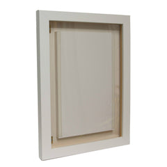 A3 White Wooden Frame Photo Menu Display Case Poster Sign Holder - Wall Mounted