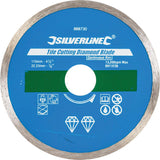 Silverline Tile Diamond Cutting Disc Angle Grinder Blade Stone 4.5" 115mm