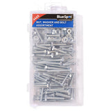 BlueSpot 300pc Assorted DIY Workshop Storage Zinc Nut Washer And Bolt Set