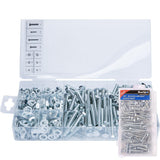 BlueSpot 300pc Assorted DIY Workshop Storage Zinc Nut Washer And Bolt Set