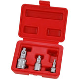 Neilsen 3pc Magnetic Socket Converter Reducer Adapter Set 1/4" 1/2" 3/8"