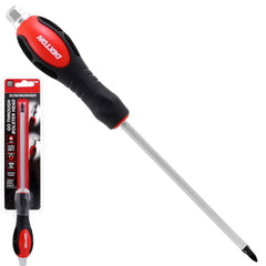 Dekton Mechanics Soft Grip Phillips Pozi Go Through Magnetic Screwdriver 150mm