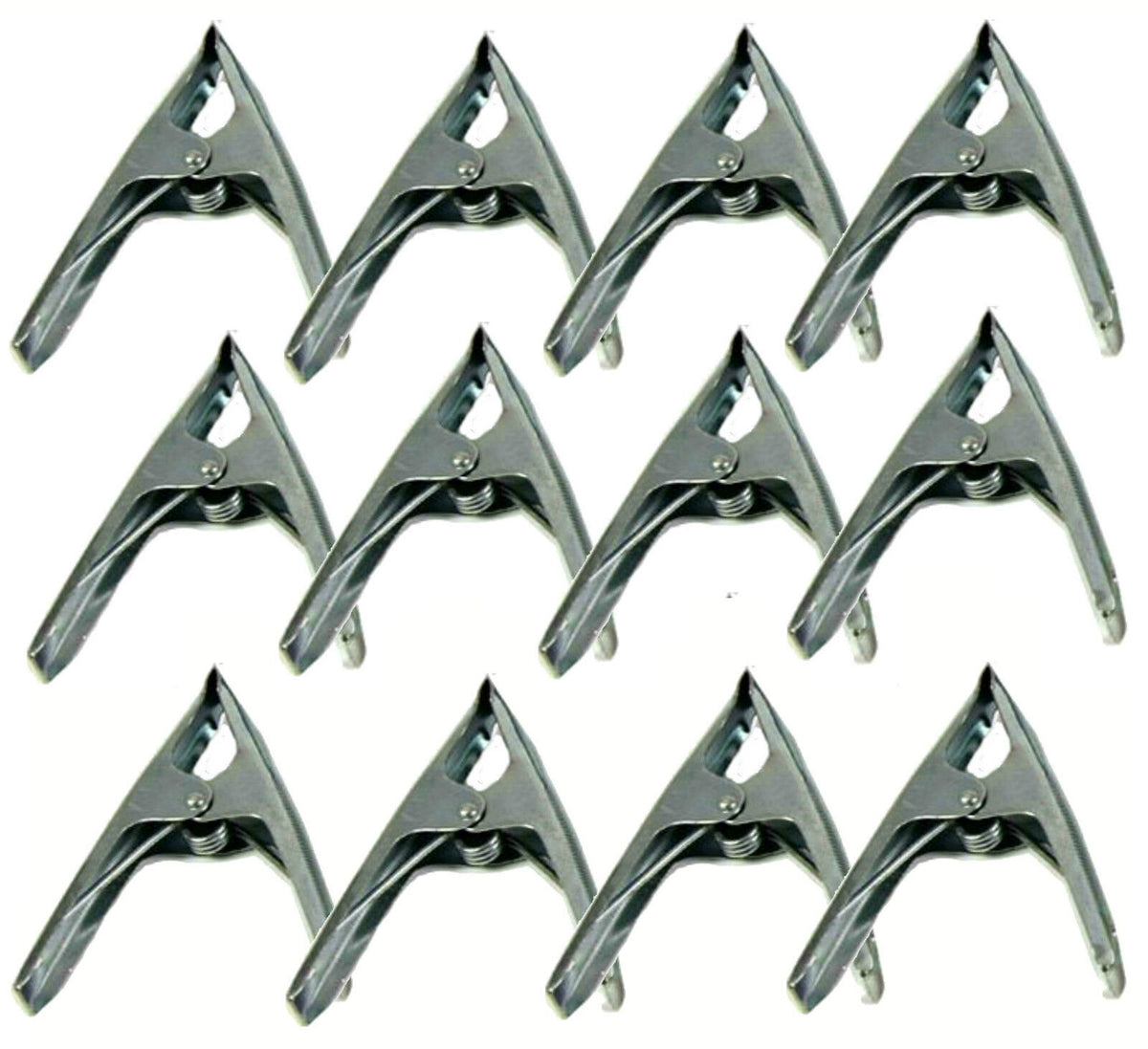 12 x 6" Market Stall Spring Clamps Large Metal Heavy Duty Clips Tarpaulin Sheet