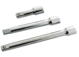 3PC 1/2" DRIVE SOCKET SET EXTENSION BAR SET