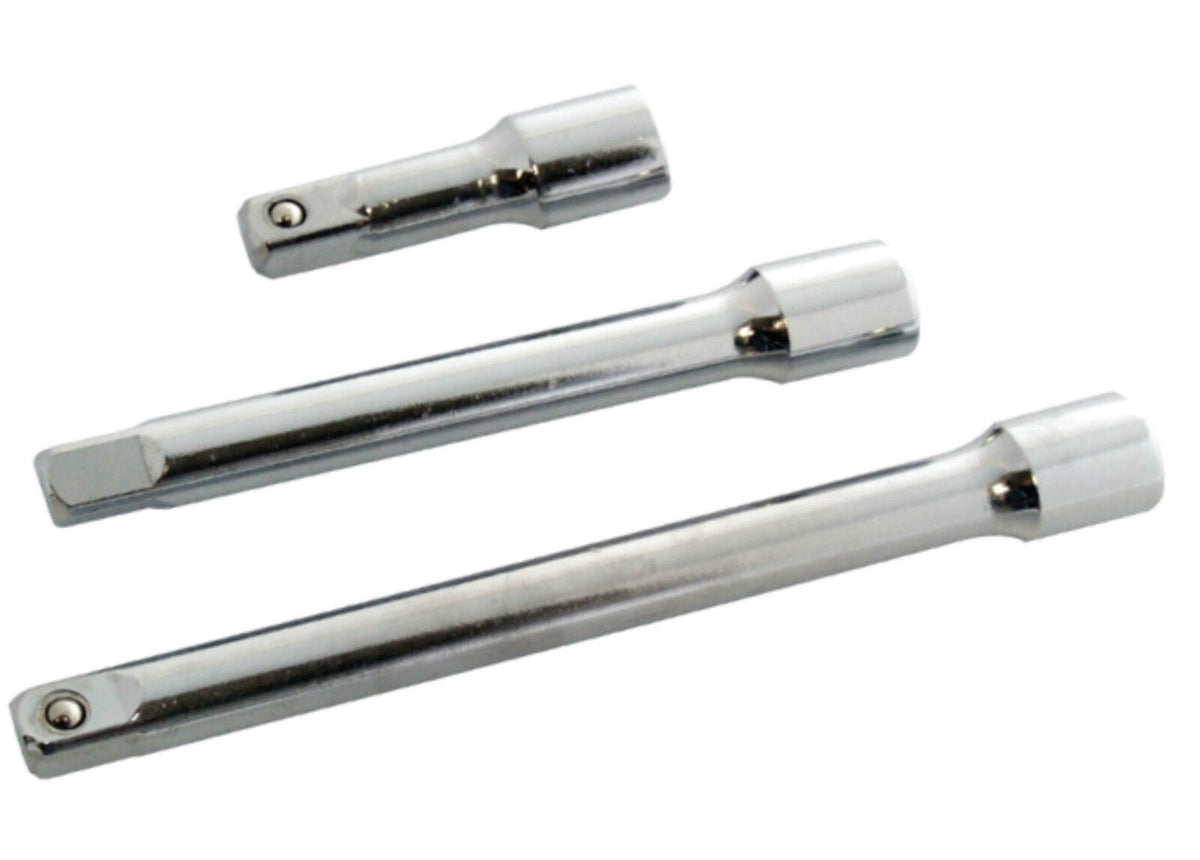 3PC 1/2" DRIVE SOCKET SET EXTENSION BAR SET