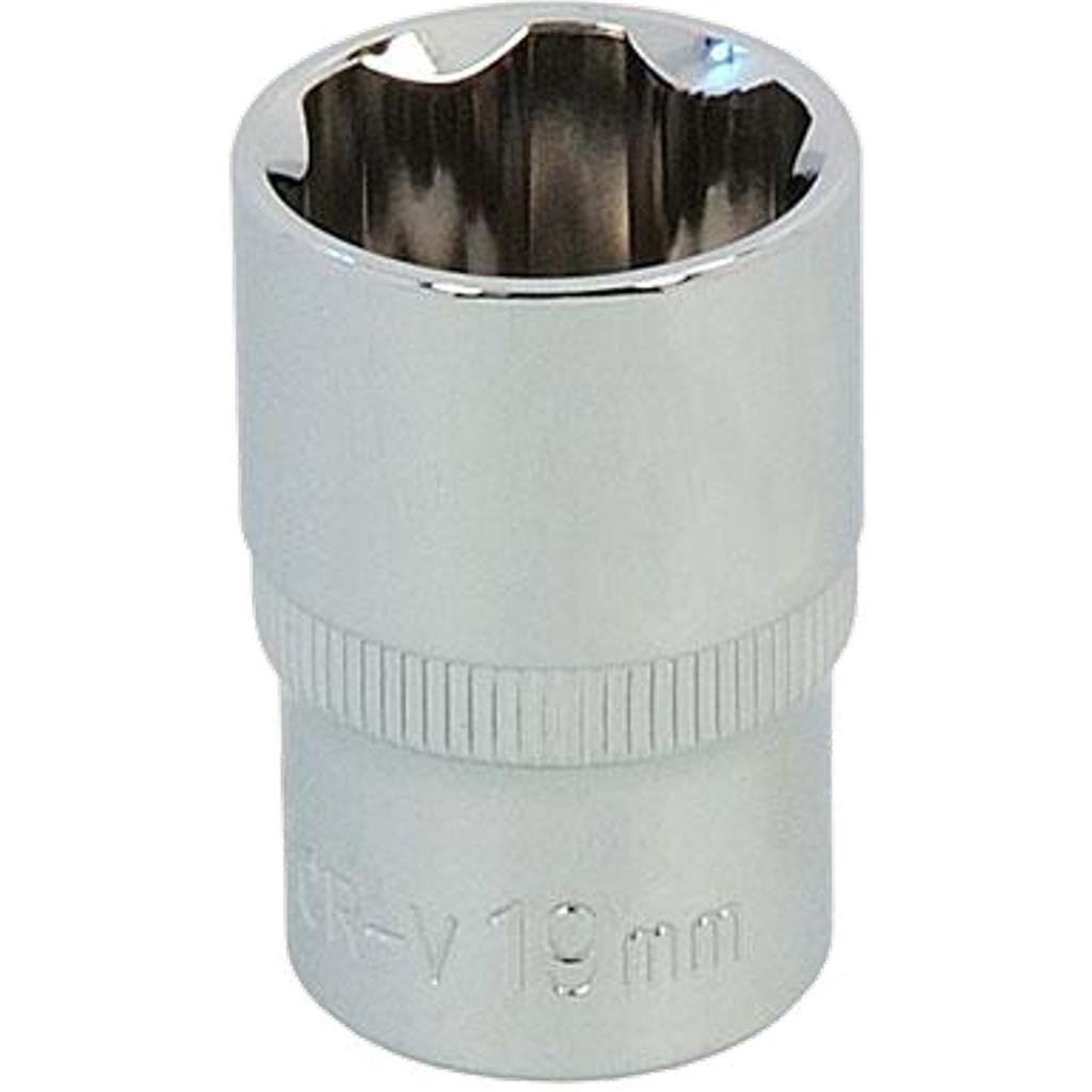 Neilsen 1/2" Drive Standard Shallow Square Metric Single Socket 19mm