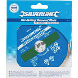 Silverline Tile Diamond Cutting Disc Angle Grinder Blade Stone 4.5" 115mm