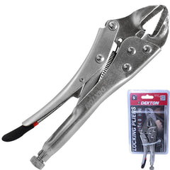 Dekton Straight Locking Grips Mole Gripping Adjustable Pliers 125mm (5")