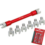 Neilsen Motorcycle 9pc Spoke Wrench Set Adjusts Tension Corrects Buckled Wheels