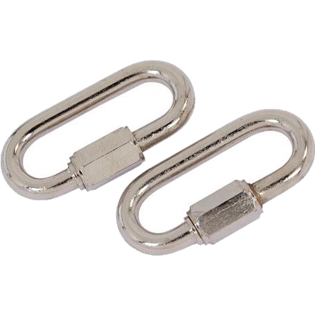 Neilsen 2pc Quick Repair Link Chain Extend Screw Lock Fastener Carabine Hook 7mm