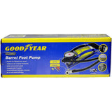 Goodyear Single Barrel Foot Pump Air Inflator Car Bicycle Tyre Pressure Guage