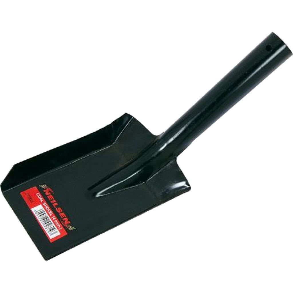 Neilsen Shovel Black Dust Pan Metal 4'' Small Coal Ash Spade Fireplace Pan